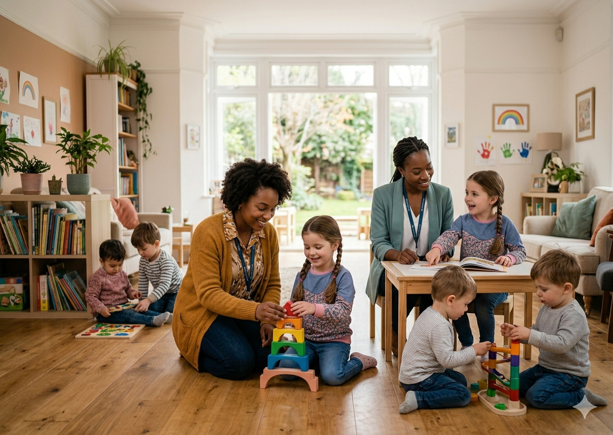 Children in a safe home